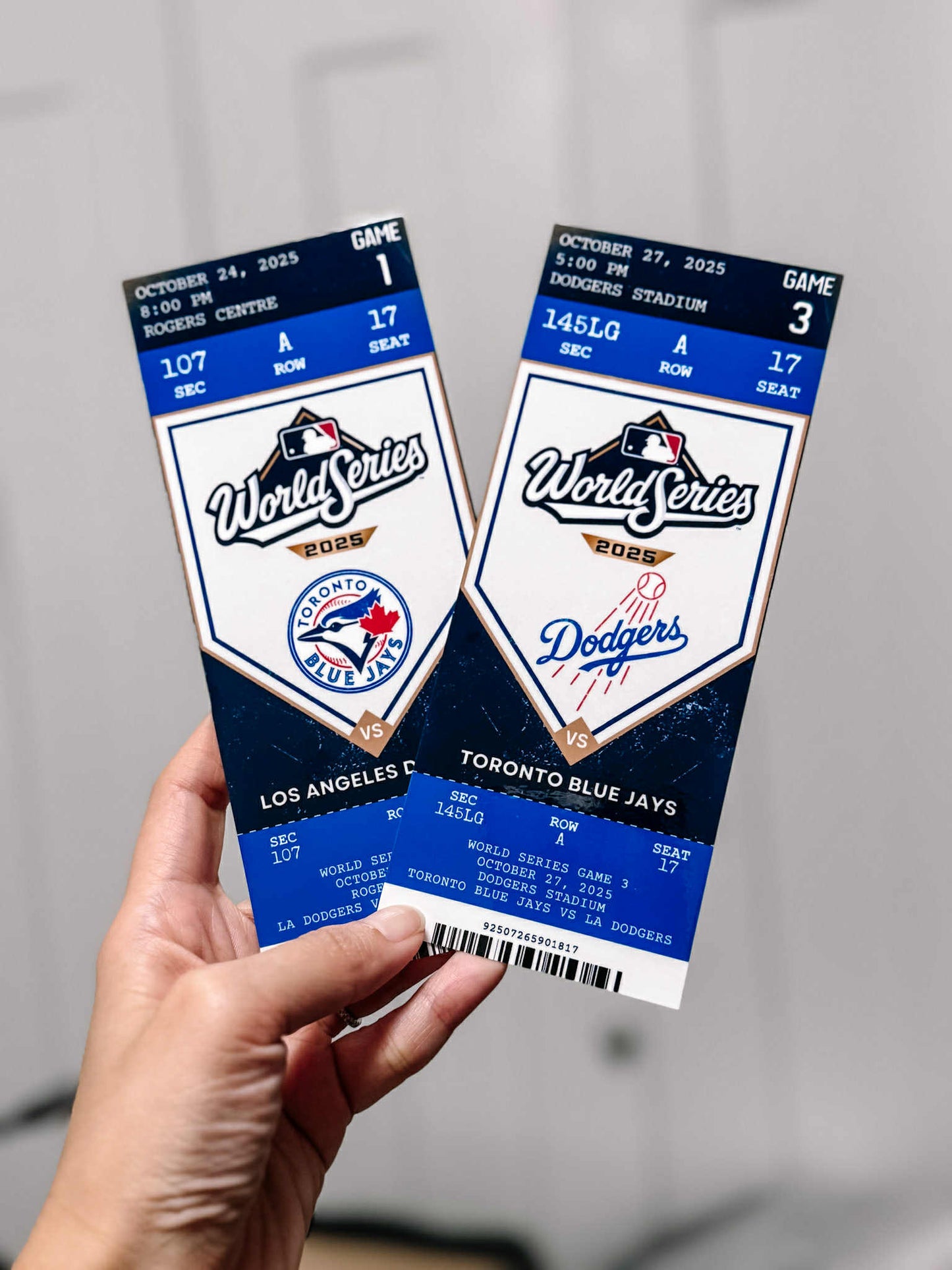 World Series 2025 Custom Souvenir Ticket