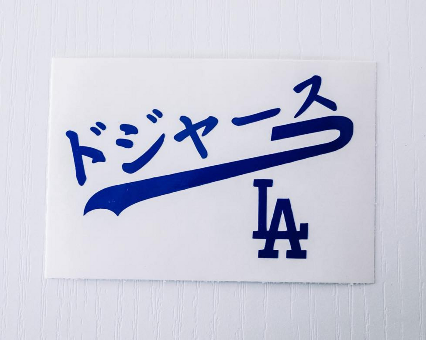 Dodgers in Japanese Decal