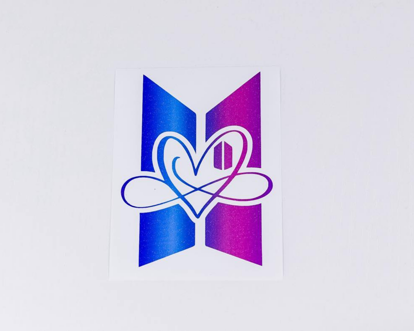 With Infinity Heart Decal