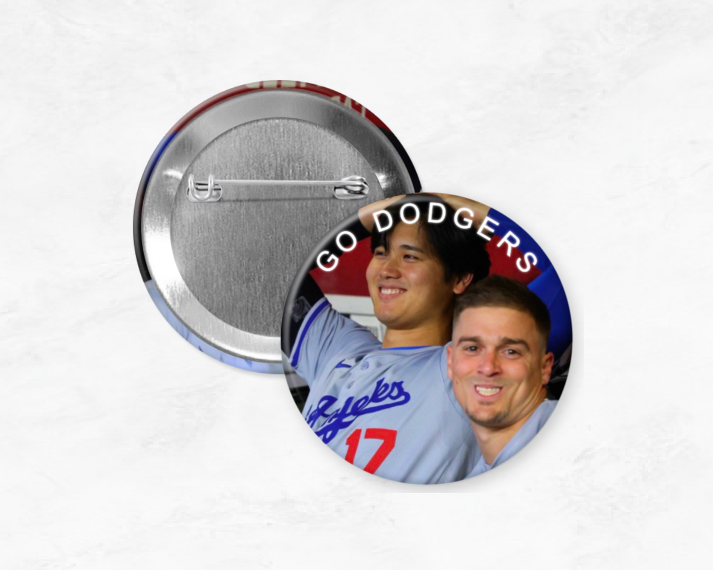 Ohtani & Kike Go Dodgers Pin