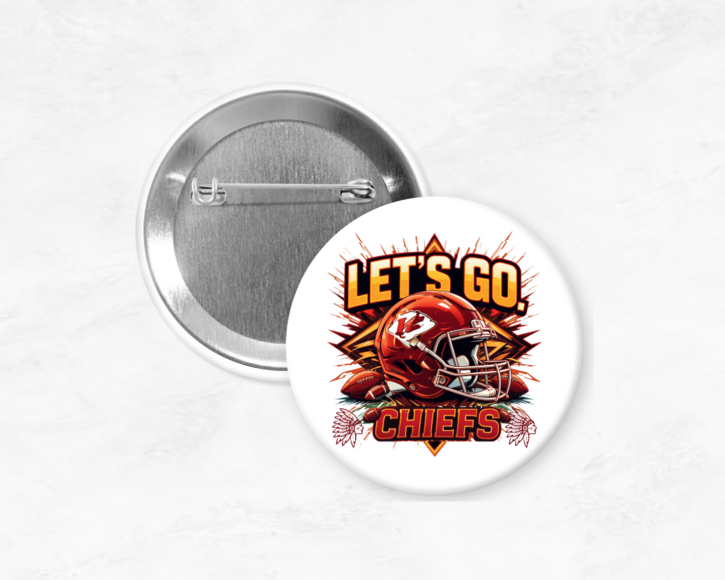 Let's Go Chiefs Pin