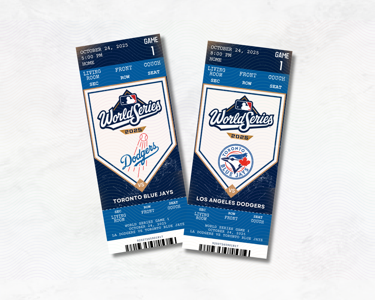 World Series 2025 (At-Home Viewing) Souvenir Ticket